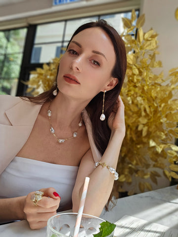Timeless Natural Baroque Pearls Necklace NN014-1