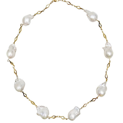 Timeless Natural Baroque Pearls Necklace NN014-0