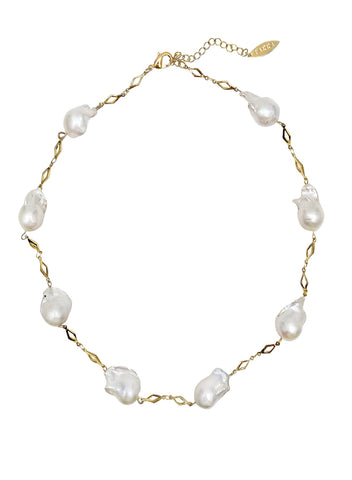 Timeless Natural Baroque Pearls Necklace NN014-0